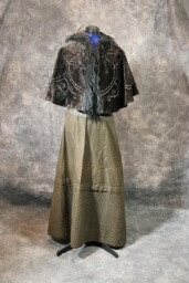 Long Brown Cotton Skirt