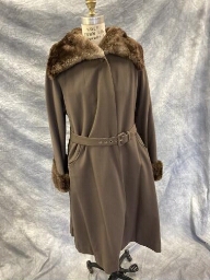 Beaver Fur Wool Coat
