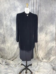 Velvet Coat with Dress