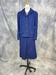 Blue Tweed Wool Suit