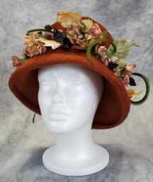 Flower & Feathered Hat