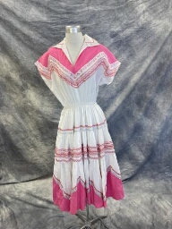 White Pink Squaw Dress