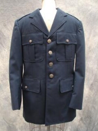 Police Jacket Silver Buttons