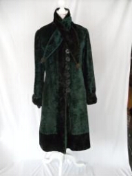 Dark green velvet coat