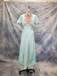 Aquamarine Satin Nightgown