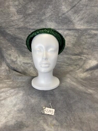 Green Woven Cocktail Hat