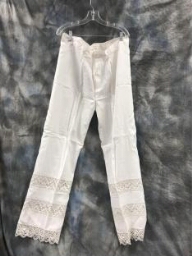 White Pants Lace Panels