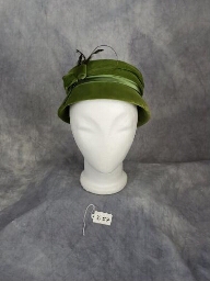 Green Velvet Mushroom Hat