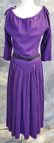 Purple Wool Knit Dress