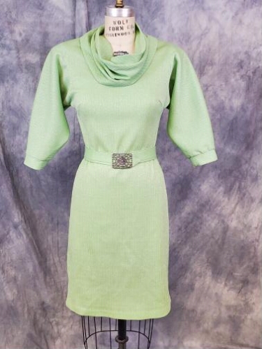 Green Knit Bodycon Dress