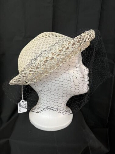 Lightweight Straw Hat with Netting