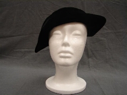 Black Velvet Slouch Hat