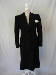 Woman's pin striped suit