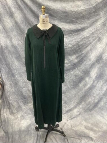 Dark Green Wool Dress