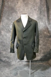Men's Black Wool Suit Coat