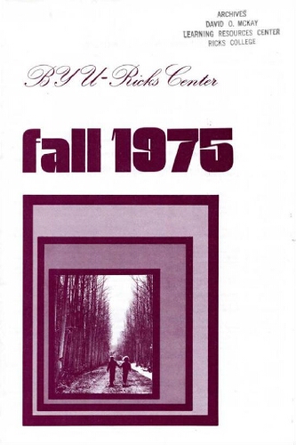 BYU-Ricks Center for Continuing Education, Fall 1975