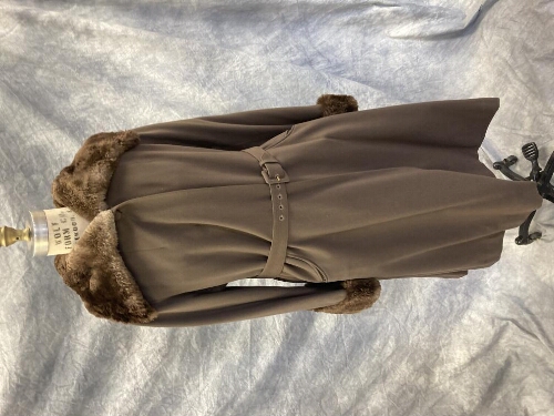 Beaver Fur Wool Coat