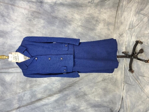 Blue Tweed Wool Suit
