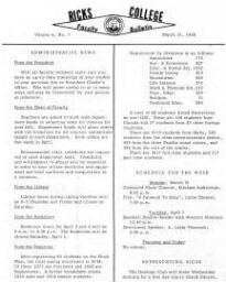 Faculty Bulletin, Volume 6, No. 7, March 31, 1969