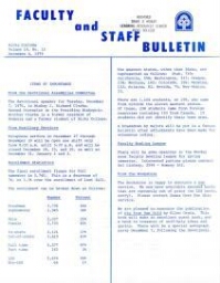 Faculty Bulletin, Volume 14, No. 13, December 6, 1976
