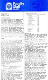 Faculty Bulletin, Volume 21, No. 10, November 9, 1983