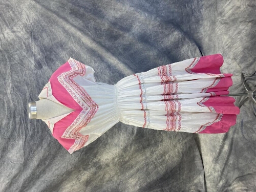 White Pink Squaw Dress