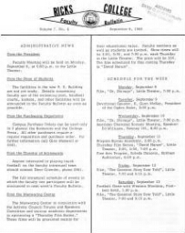 Faculty Bulletin, Volume 7, No. 4, September 8, 1969