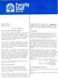 Faculty Bulletin, Volume 17, No. 24, March 28, 1980