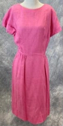 Pink Dress Slub Fabric