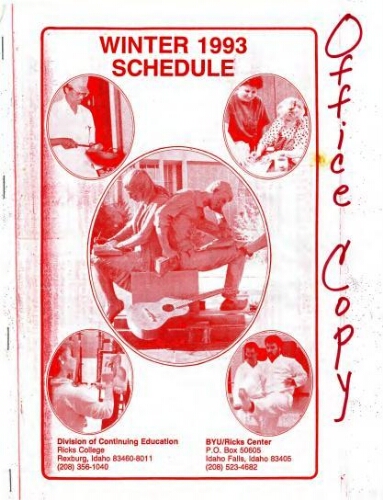 Winter 1993 Schedule