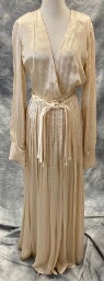Braided Belt Silk Dress