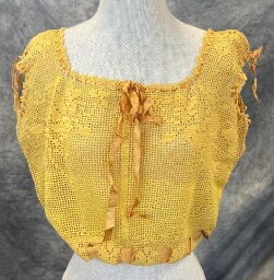 Yellow Crochet Corset Cover