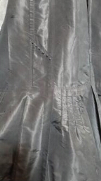 Long Black Silk Taffeta Skirt