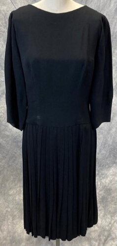 Black Dress Lantern Sleeve