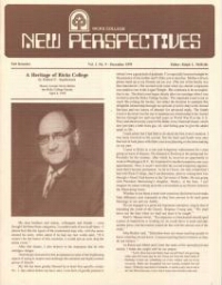 Ricks College New Perspectives Vol. 1, No. 9 -  December 1978