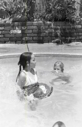 Portrait of children in the pool