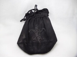 Black Silk Handbag