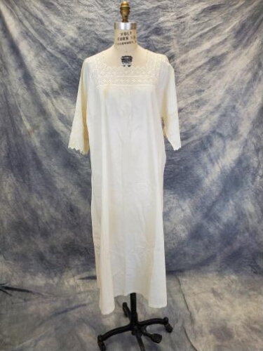 Lace Neck Nightgown