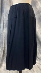 Black Worsted Wool Skirt