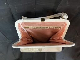 White plastic purse