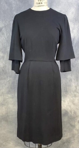 Black Wool Knit Dress