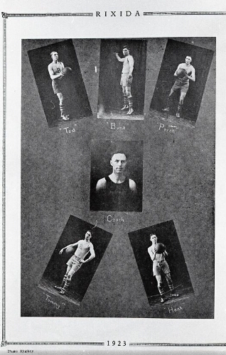 1923 Rixida Basketball team nicknames for players