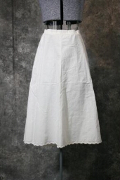 White Cotton Slip With Embroidery