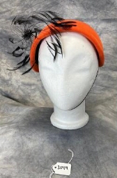 Orange & Black Half Hat