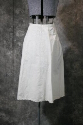 White Cotton Slip With Embroidery