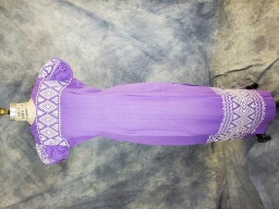 Embroidered Purple Dress
