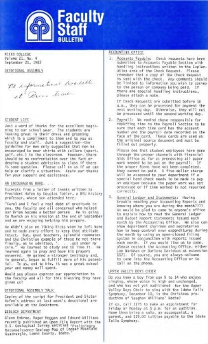 Faculty Bulletin, Volume 21, No. 4, September 21, 1983