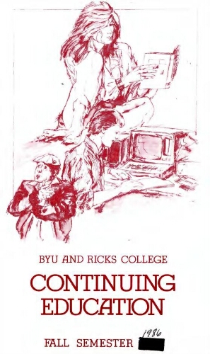 BYU and Ricks College Continuing Education Fall Semester 1986