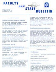 Faculty Bulletin, Volume 14, No. 11, November 15, 1976
