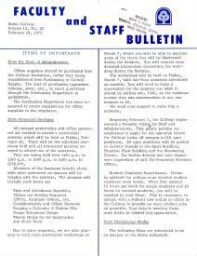 Faculty Bulletin, Volume 12, No. 22, February 24, 1975